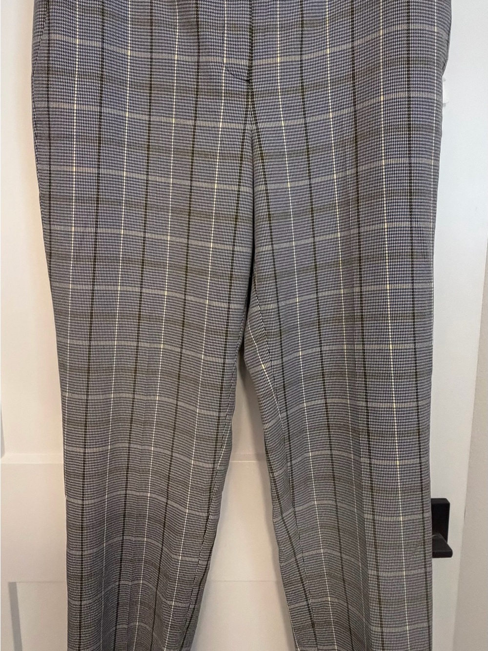 Classic Grey Plaid Women’s Dress Pants
